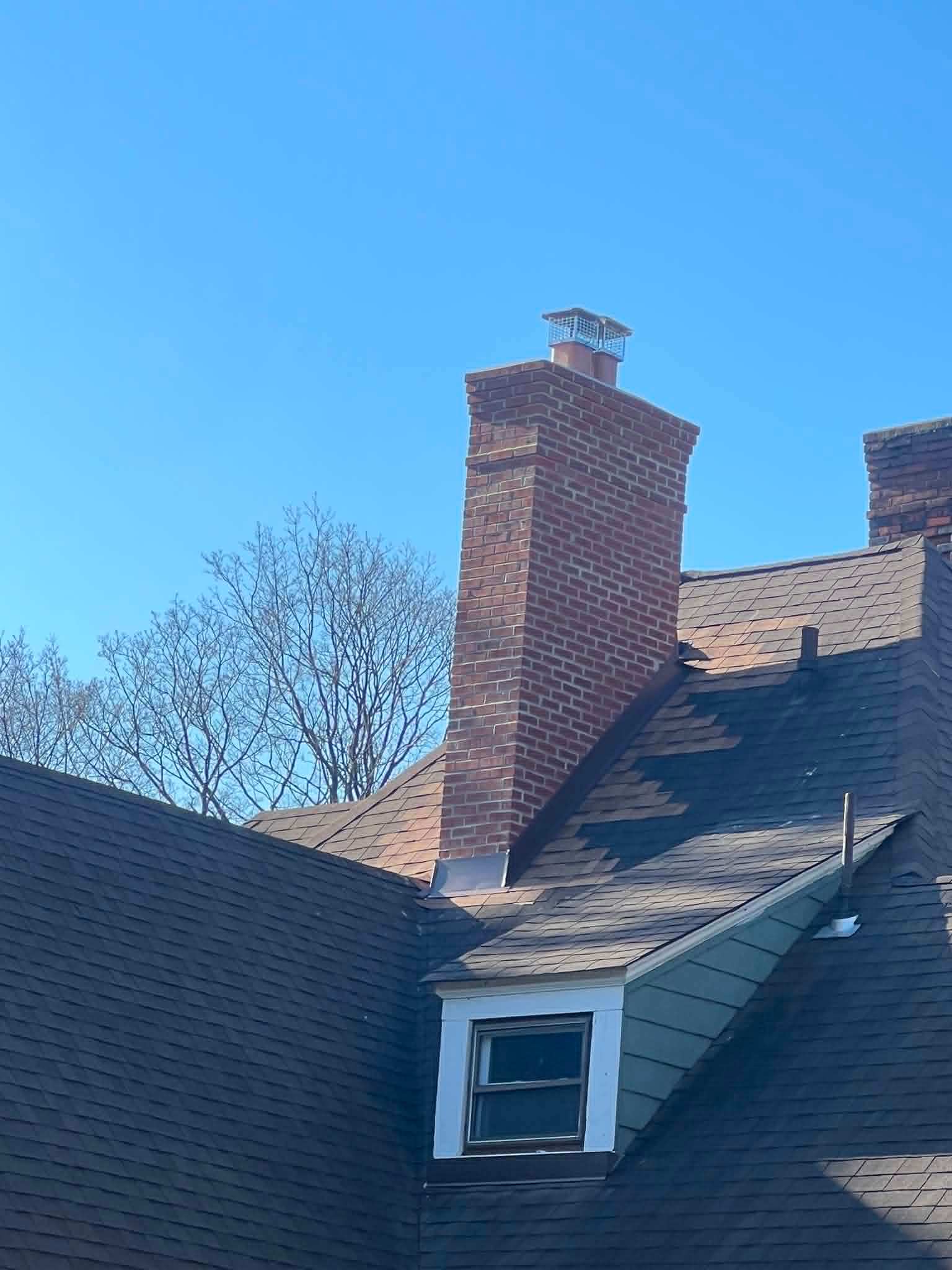 Chimney tuckpointing — Legacy Peak Roofing & Construction, New Jersey