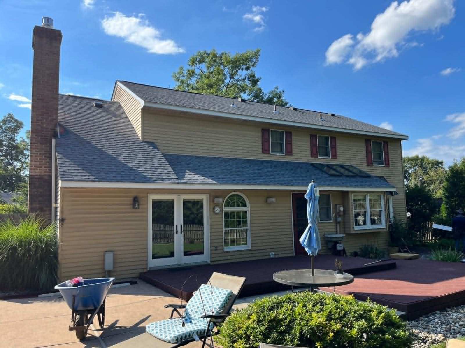 Leaning chimney structural repair — Legacy Peak Roofing & Construction, New Jersey