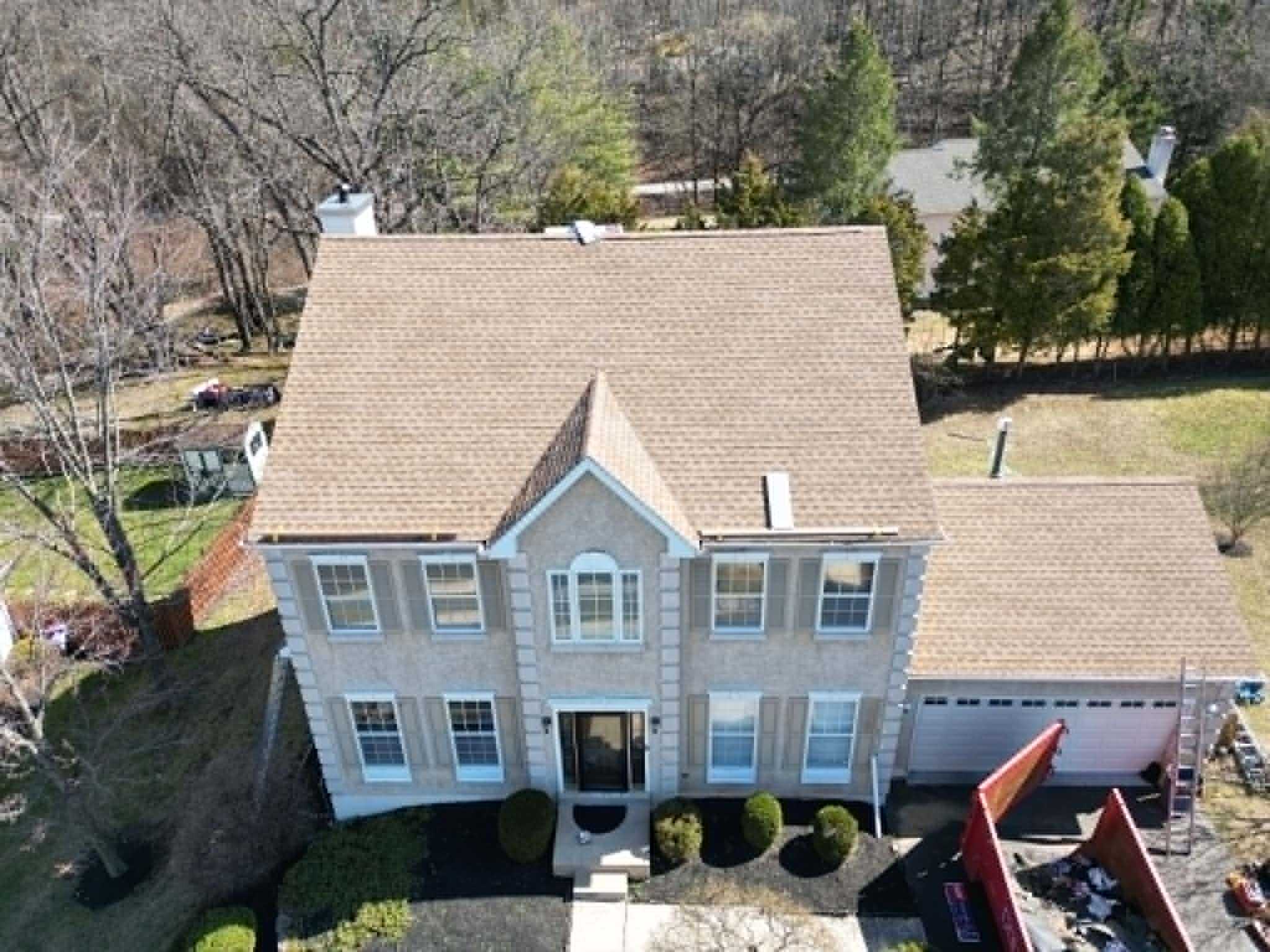 Completed roof replacement by Legacy Peak Roofing & Construction