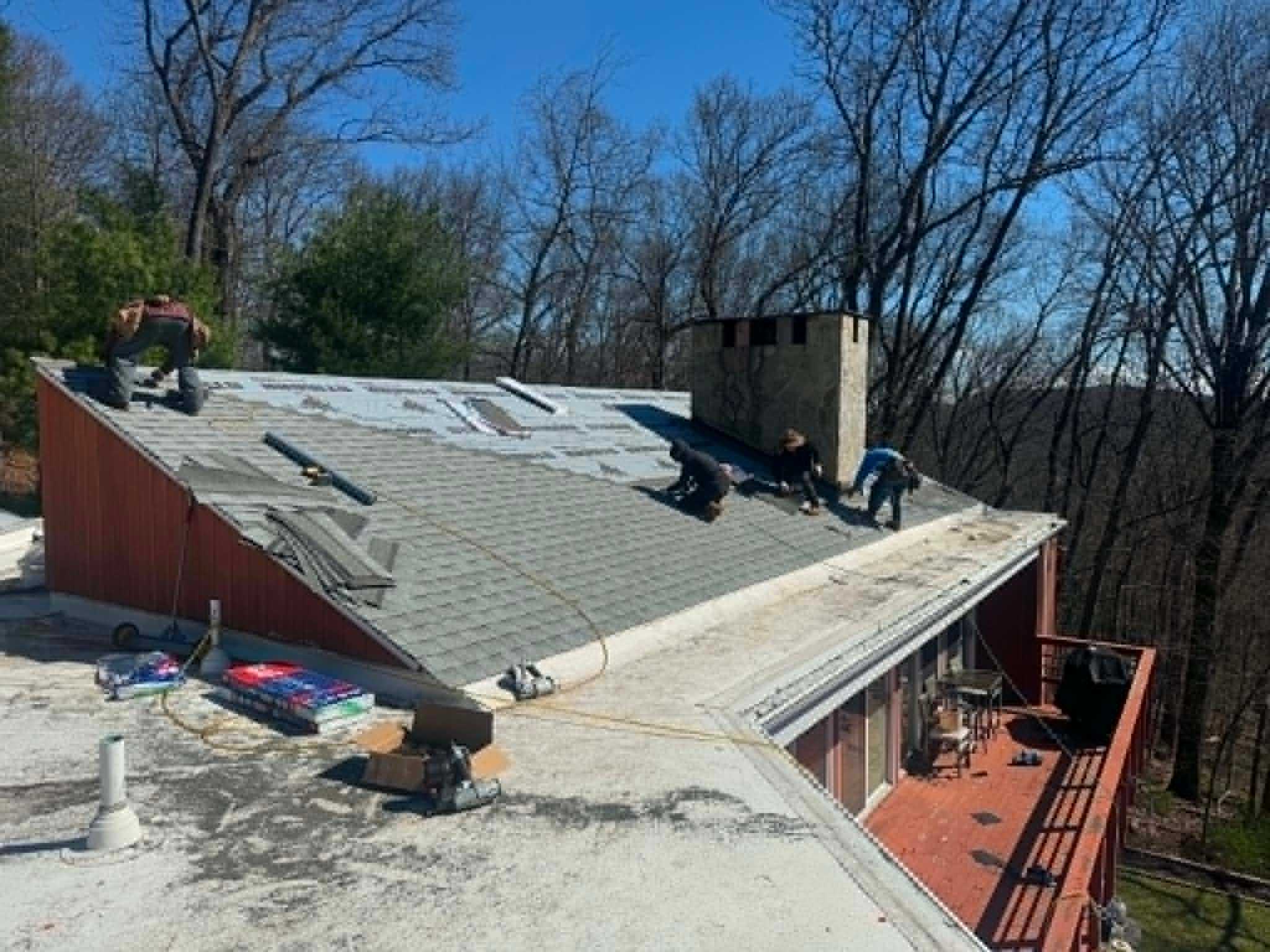 Legacy Peak Roofing & Construction crew installing a premium roofing system, New Jersey